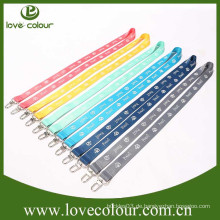 Drucken Double Ended Lanyard Kundenspezifische bedruckte Lanyards